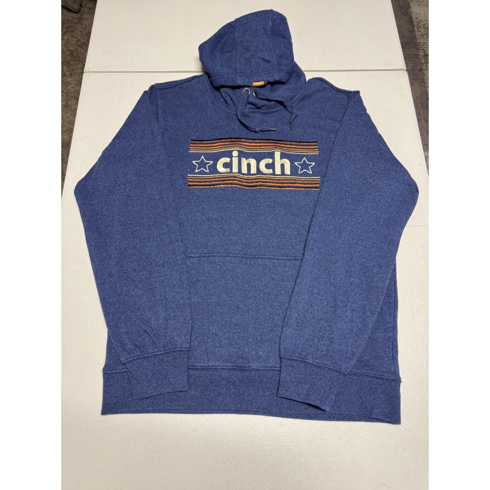 CINCH BLUE MENS HOODIE SIZE SMALL